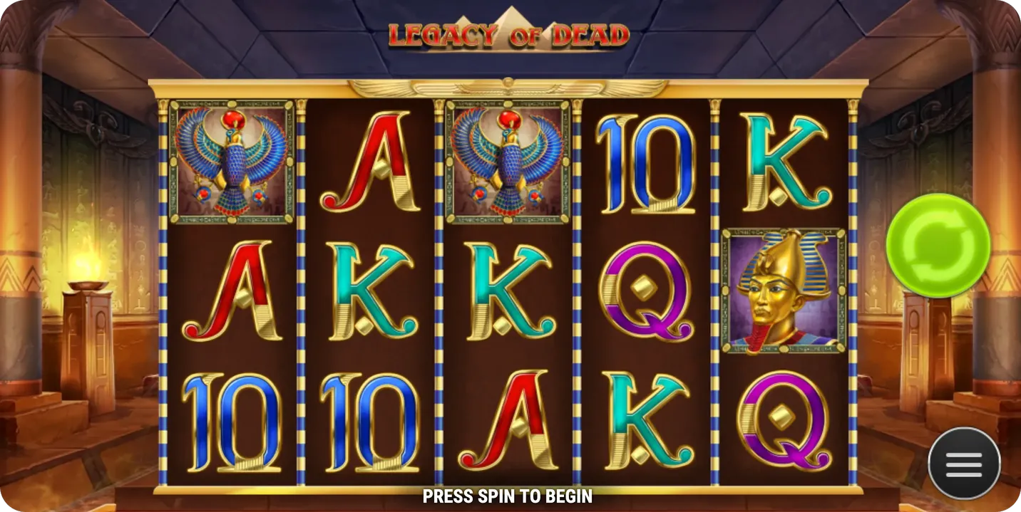 Legacy of Dead Main Screen